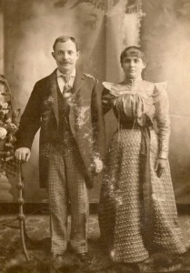 Abraham Green and Rose Braef/Brave- Wedding Picture? About 1884.