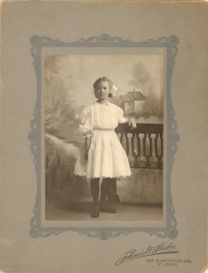 Lil Brandenberger- Child, possibly circa 1904 if about age 7.