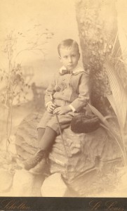 A portrait of samuel J. Lee taken in St. Louis, Missouri. He appears to be about 3 or 4, so this would have been taken around1882-3.