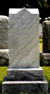 Israel I. COOPER- Headstone- English. From Find A Grave, posted with permission of photographer.