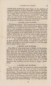 A Maine Law Wanted, c1852, Page 3 [click to enlarge]