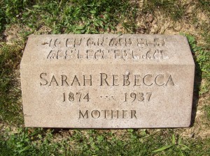 Sarah Rebecca GREEN GOLOMB- Headstone, B'nai Israel Cemetery, Pittsburgh PA. With kind permission of FAG photographer.