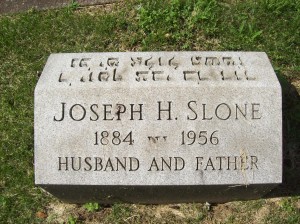 Joseph H. SLONE- Headstone, Bnai Israel Cemetery, Pittsburgh PA. With kind permission of FAG photographer.