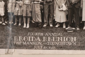 Fourth Annual Broida Family Reunion, July 11, 1937. Youngstown, Ohio. 2A