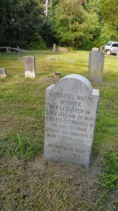 Catharina Mull Widener- Replaced Tombstone in German. Weidner Robinson Cemetery, Newton, Catawba County, North Carolina.