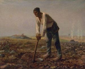 "L'homme à la houe (The Man with the Hoe)" by Jean-François Millet - The Getty Center, Object 879, Digital image courtesy of the Getty's Open Content Program. Licensed under Public Domain via Wikimedia Commons.