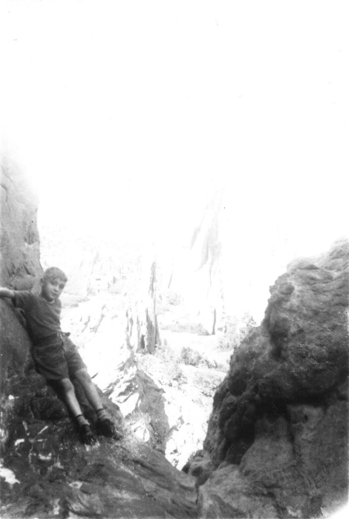 Robert E. "Bob" Lee on the mountain in Colorado, 1940s.
