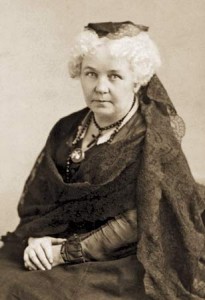 Elizabeth Cady Stanton, c1880. Wikipedia, public domain.