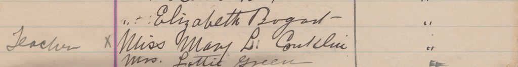 21 Oct 1893 Women Registered, Election District 1, Colchester, NY- Letter, p1b