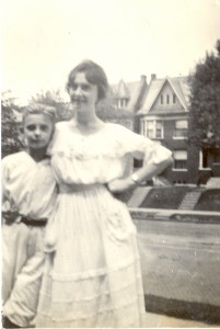 Roberta P. Beerbower with her cousin Edgar Helbling. August 1920