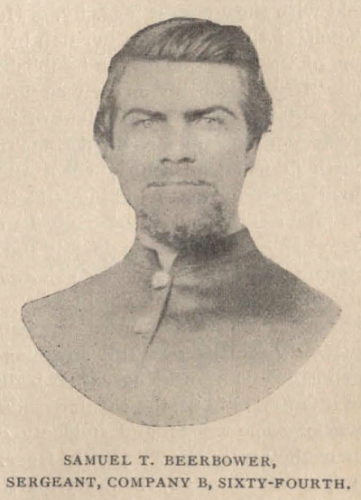 Samuel T. Beerbower, from "The Story of Sherman's Brigade" page 637.