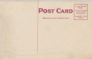 Frances Willard Postcard-Reverse