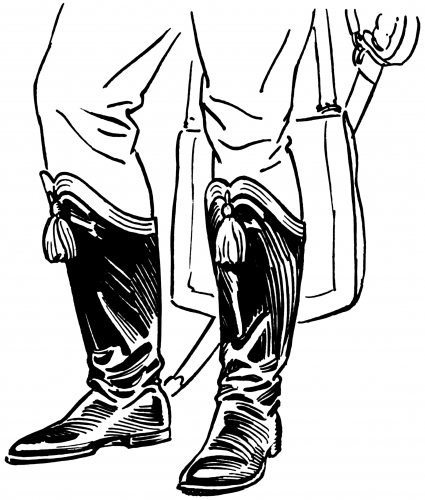 Hessian boots. Wikimedia, public domain.