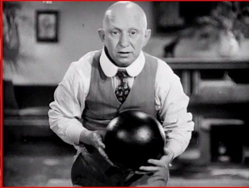 Buster Brodie in the "Pete Smith MGM Oddity" short "STRIKES AND SPARES" (1934 MGM)