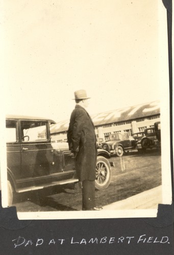 Gerard William Helbling at Lambert Airfield in St. Louis, Missouri. (Click to enlarge.)