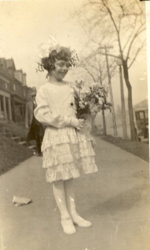 Mary Theresa Helbling In The Procession, April, 1932