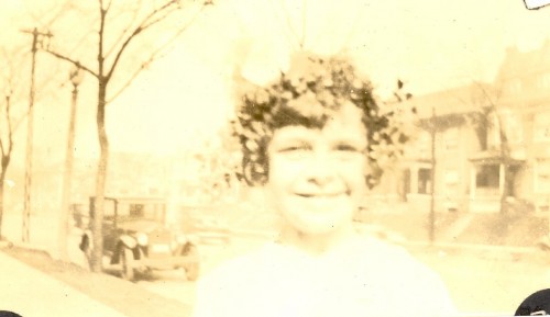 Mary Theresa Helbling In The Procession, April, 1932. Closeup.