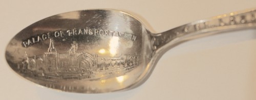 1904 Louisiana Exposition Souvenir- Spoons- Palace of Transportation