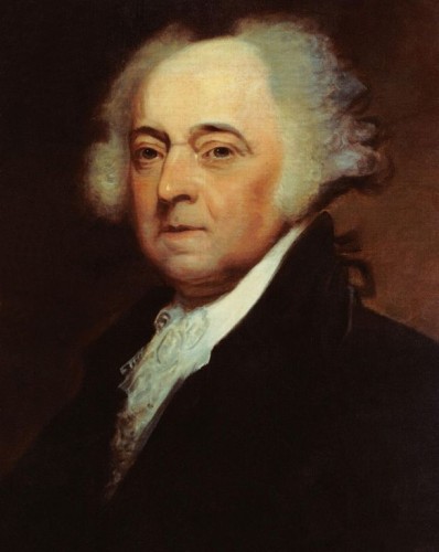 President John Adams (1735-1826), 2nd president of the United States, by Asher B. Durand (1767-1845). via Wikimedia, public domain.