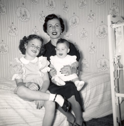 Arline Sobel and daughters.