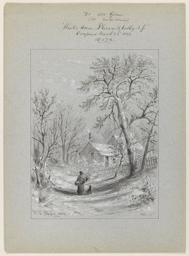 Winter in New York- similar to that in Massachusetts. William Rickarby Miller [No restrictions or Public domain], via Wikimedia Commons