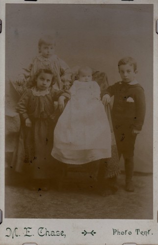 The Pritchard Children, from the collection of Frances "Fannie" Isabella (Brown). Edited to provide more contrast. (Click to enlarge.)