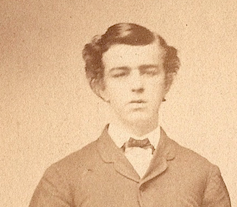Charles Springsteen (or Thomas Jefferson Springsteen) of Indianapolis, Indiana, c1863? Cropped from family portrait.