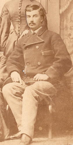 John William Springsteen of Indianapolis, Indiana, c1863? Cropped from family portrait.