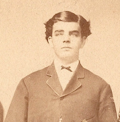 Thomas Jefferson Springsteen (or Charles Springsteen) of Indianapolis, Indiana, c1863? Cropped from family portrait.