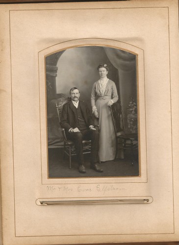 Mr. and Mrs. Evar Elfstrom from the Lloyd Roberts Family Photo Collection.