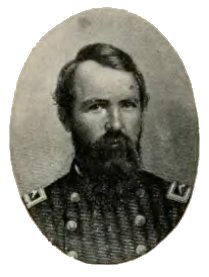 General George Washington Clark, appointed colonel of the 34th Iowa Volunteers. Illustration in History of Iowa From the Earliest Times to the Beginning of the Twentieth Century, 1903; via Wikipedia, public domain. 