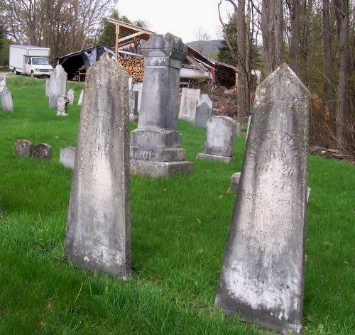 Harvey Deming & John Deming headstones, Salisbury Village Cemetery, Salisbury, Addison Co., Vermont. Used with kind permission of the FAG photographer, Alan Lathrop. 