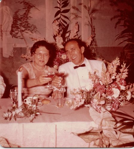 Possibly parents of Harold Rubikow: Loretta Cooper and Delmas Mayer Ribakow? Summer, 1959.
